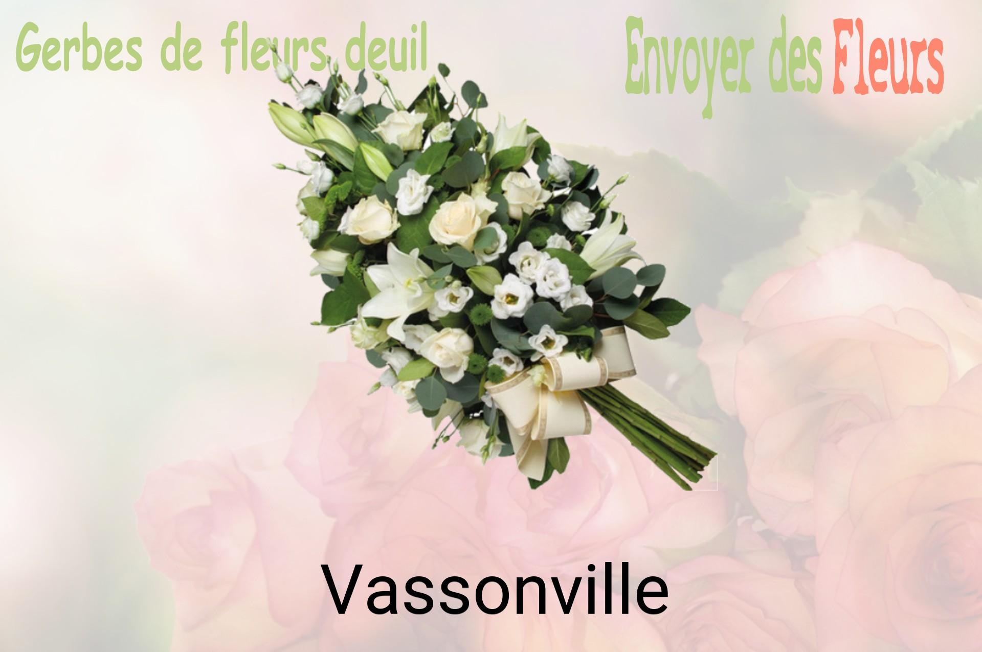 Gerbe de fleurs de deuil livrée à Vassonville